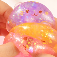 Jouet sensoriel anti-stress en forme de chat miniature à presser, à rebond lent, pour soulager le stress, unisexe, vente chaude