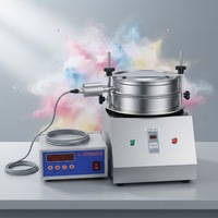 Alat Pengayak Laboratorium Baja Tahan Karat dengan Getaran Ultrasonik Bermotor untuk Analisis Partikel Tepung Susu Bubuk Rempah-rempah Kelas Makanan.