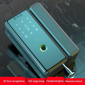 ล็อคประตูอัจฉริยะแบบใหม่สำหรับสำนักงานกระจก3D รหัสการเข้าถึงลายนิ้วมือรีโมทคอนโทรล Tuya ttlock พลาสติกแอนดรอยด์ - Product Image 6