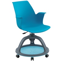Chaise de bureau en plastique pour enfants, salle de formation, étudiant, avec tablette d'écriture