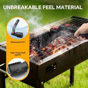Brosse de nettoyage électrique rotative pour barbecue avec 1 tête de rechange, brosse de nettoyage de barbecue sans fil rechargeable avec angle réglable - Product Image 6