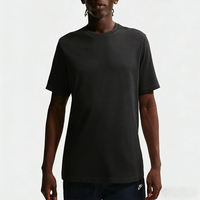 T-shirt pour homme à séchage rapide, coton et élasthanne, jersey, col rond, manches courtes, coupe classique, tee-shirt sportif