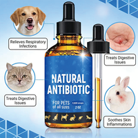 Gouttes liquides antibiotiques personnalisées OEM/ODM pour chiens et chats – Soutien cutané, pelliculaire et digestif pour la santé des animaux de compagnie