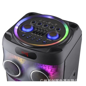 JBA MT-1267 Dual 12-Inch Bluetooth <b>Speaker</b> 3060W RGB Lighted Wooden Party <b>Speaker</b> With <b>USB</b> TF Card Support - Product Image 2