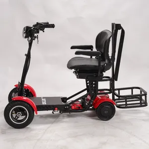 Fat tires electric scooter adult mobility folding electric disabled scooter electric moped 30 Ah lithium spare battery available