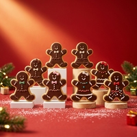 4 styles de moules en silicone de Noël pour la fabrication de chocolats, bonbons, fleurs, moules en silicone de Noël, moules à sucre, outils de pâtisserie