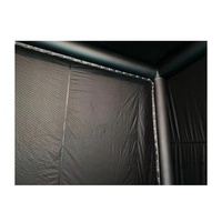 Simulateur de golf gonflable en PVC noir, cage de frappe mobile personnalisée, imperméable pour l'extérieur