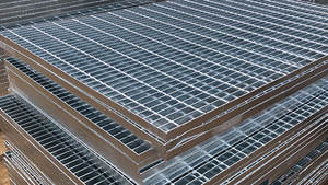 थोक स्टील ग्रेटिंग की कीमतें भारी शुल्क ड्राइववे प्लेटफॉर्म वाल्कवे फ्लोर स्टील ग्रेटिंग - Product Image 2