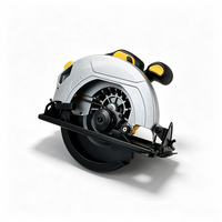 Scie circulaire sans fil rechargeable 20V 185mm sans balais avec réglage, compatible avec les batteries DeWalt, pour le travail du bois