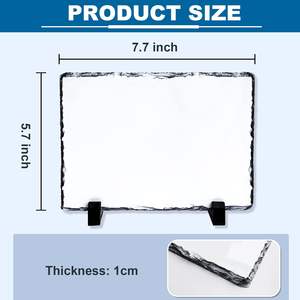 Custom Shape Engraveable Cutting <b>Slate</b> <b>Board</b> Laser Engraving Blanks Black Rock <b>Slate</b> for Engraving Gift coaster - Product Image 2