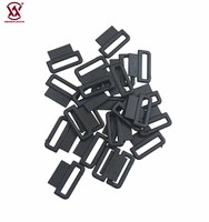 Anillas en D de Plástico Cuadradas de 25 mm, Accesorios para Bolsos, Ajustables, para Correas de 1 Pulgada, Hebillas de Plástico