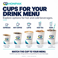 Tasses à café artisanales HONPAK vert forêt avec motif botanique doré, gobelets en papier personnalisés pour boissons chaudes pour cafés