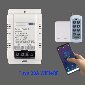 Wifi Thông Minh Chuyển Tiếp <span class=keywords><strong>Relay</strong></span> 20A Tuya WIFI RF Cuộc Sống Thông Minh App Điều Khiển Từ Xa Không Dây Làm Việc Với Alexa IFTTT Google Home Mini - Product Image 2