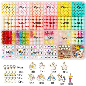 Diy Jewelry Accessories <b>Kit</b> Beaded Bracelets Polymer <b>Clay</b> Loose Beads Childrens Craft Set Fantasy Theme 7 12 Years - Product Image 2