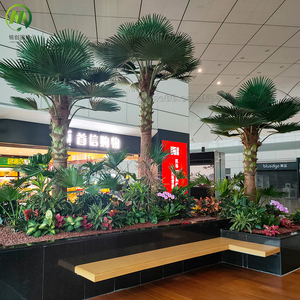 Nhân tạo Washington Fan Palm Tree UV bằng chứng sợi thủy tinh plam Tree ngoài trời cây cọ nhân tạo nhà máy giá - Product Image 1