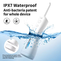 Hydropulseur portable 240 ml le mieux noté - Irrigateur buccal étanche IPX7 pour soins dentaires à domicile et en voyage