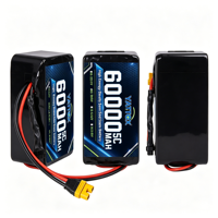 Batterie Lipo semi-solide personnalisée de haute qualité 6S 12S 14S 18S 24S 60000mAh 10C, pack de batteries lithium-ion pour drone avec pochette