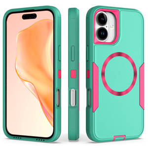 Fundas magnéticas para teléfono móvil para iPhone 17 Air 16 15 Pro Max 14 13 12 11 XR XS X 8 7 Plus Protección completa a prueba de golpes contraportada - Product Image 3