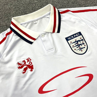 Jersey Sepak Bola Vintage Custom untuk Kaos, Cetak Sublimasi, Lengan Pendek, 100% Poliester, Cepat Kering, Bernapas, Unisex