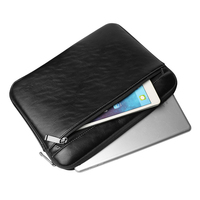 2025 luxe en cuir pochette d'ordinateur en cuir véritable pochette d'ordinateur en gros sac en cuir pour ordinateur portable pour hommes