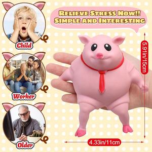 ของเล่นบีบหมูสีชมพู น่ารัก ตลก แปลกใหม่ บรรเทาความเครียด สำหรับเด็กอายุ 5 ถึง 7 ปี - Product Image 2