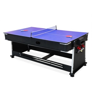 7FT 4 Trong 1 Đa Trò Chơi Bảng Set Bàn Bi-a/Air Hockey/Pingpong/Dinning Bảng - Product Image 3