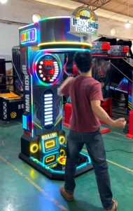 Machine de jeu d'arcade de boxe à monnayeur, en fer et plastique, lumières LED colorées, certifiée CE, garantie 1 an, 1 joueur, pour adultes, jeu en intérieur - Product Image 3