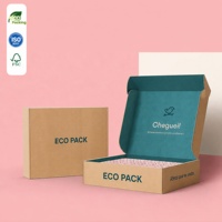 Boîte d'emballage personnalisée en carton ondulé pour vêtements, avec papier de soie, pour la vente en gros de marques de mode