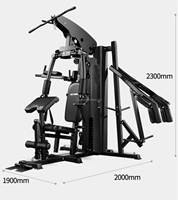 XOYOOU 3 Station multifonction Fitness poids force équipement Home Gym intégré Gym Trainer