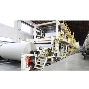 Ligne de production de papier de copie A4 déchets de matériaux recyclés Machine de fabrication de papier hygiénique/papier kraft/ondulé prix
