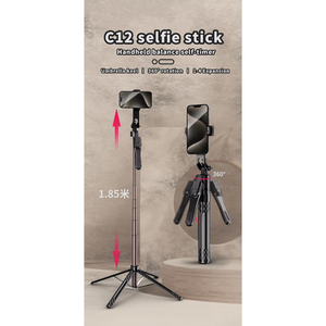 Trépied perche à selfie extensible avec télécommande sans fil pour prise de vue panoramique à 360 degrés pour téléphone Pro <span class=keywords><strong>Max</strong></span>/Samsung Go.Pro et support de caméra - Product Image 6