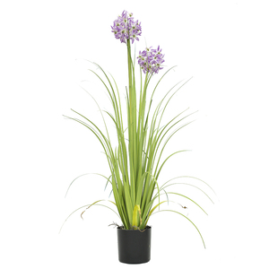 Hierba de cebolla Artificial para exteriores, hierba de 150 cm con olla, decoración del hogar, planta pequeña al por mayor para el mercado - Product Image 3