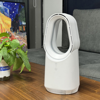 Ventilateur de bureau sans pales USB, moteur DC 12V, 3 vitesses, silencieux, pour la maison et le bureau