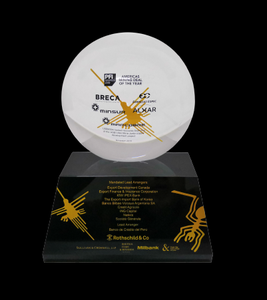 Trofeo de acrílico de estilo náutico personalizado directo de fábrica con grabado láser para regalos de negocios y premios de golf - Product Image 3