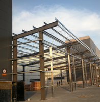 Entrepôt préfabriqué en structure acier à faible coût, directement de l'usine, section H Q235, bâtiment industriel de stockage