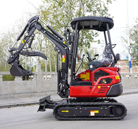 Mini-excavatrice sur chenilles hydraulique Rhinoceros XN20 de 2 tonnes certifiée EPA avec godet de 0,05 m³ pour démolition en intérieur