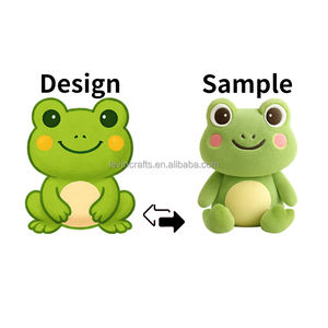 OEM suave personalizado de peluche de juguete personalizado de peluche <span class=keywords><strong>Coqui</strong></span> Rana de peluche con detalles bordados para el regalo personalizado de negocios - Product Image 1