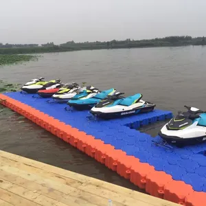 Plastic Floating pier for floating wooden house