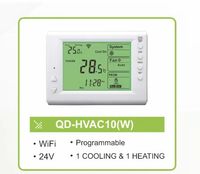 Thermostat avec écran LCD, contrôle de la température de chauffage et de refroidissement, avec fonction WIFI, contrôleur de température ambiante intelligent, thermostat HVAC