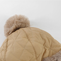Gorra de invierno más terciopelo engrosamiento a prueba de frío cálido sombrero de moda para mujer cálido Lei Feng sombreros de nieve a prueba de viento sombrero proveedor