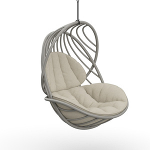 Fauteuil suspendu à bascule en rotin moderne avec coussin pour hôtel, cour, balcon, villa et <span class=keywords><strong>salon</strong></span>, mobilier d'extérieur - Product Image 6