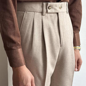 <span class=keywords><strong>Pantalones</strong></span> de Vestir para Hombre, de Color Sólido, para Exteriores, Corte Recto, <span class=keywords><strong>Pantalones</strong></span> Formales para Traje de Negocios - Product Image 3