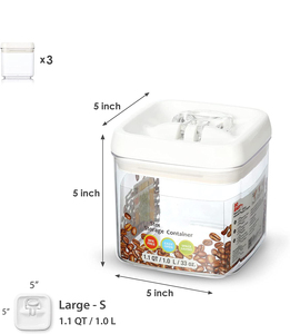 Plastic Kitchenware Vacuum Fresh Keeping Heat Resistant <b>Box</b> Airtight High Quality Dry Food Container With Lid - Product Image 3
