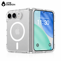 Étui de luxe ultra-fin transparent pour téléphone pliable magnétique pour Apple iPhone DUO Fold Ultra, coque rigide magnétique à chargement sans fil
