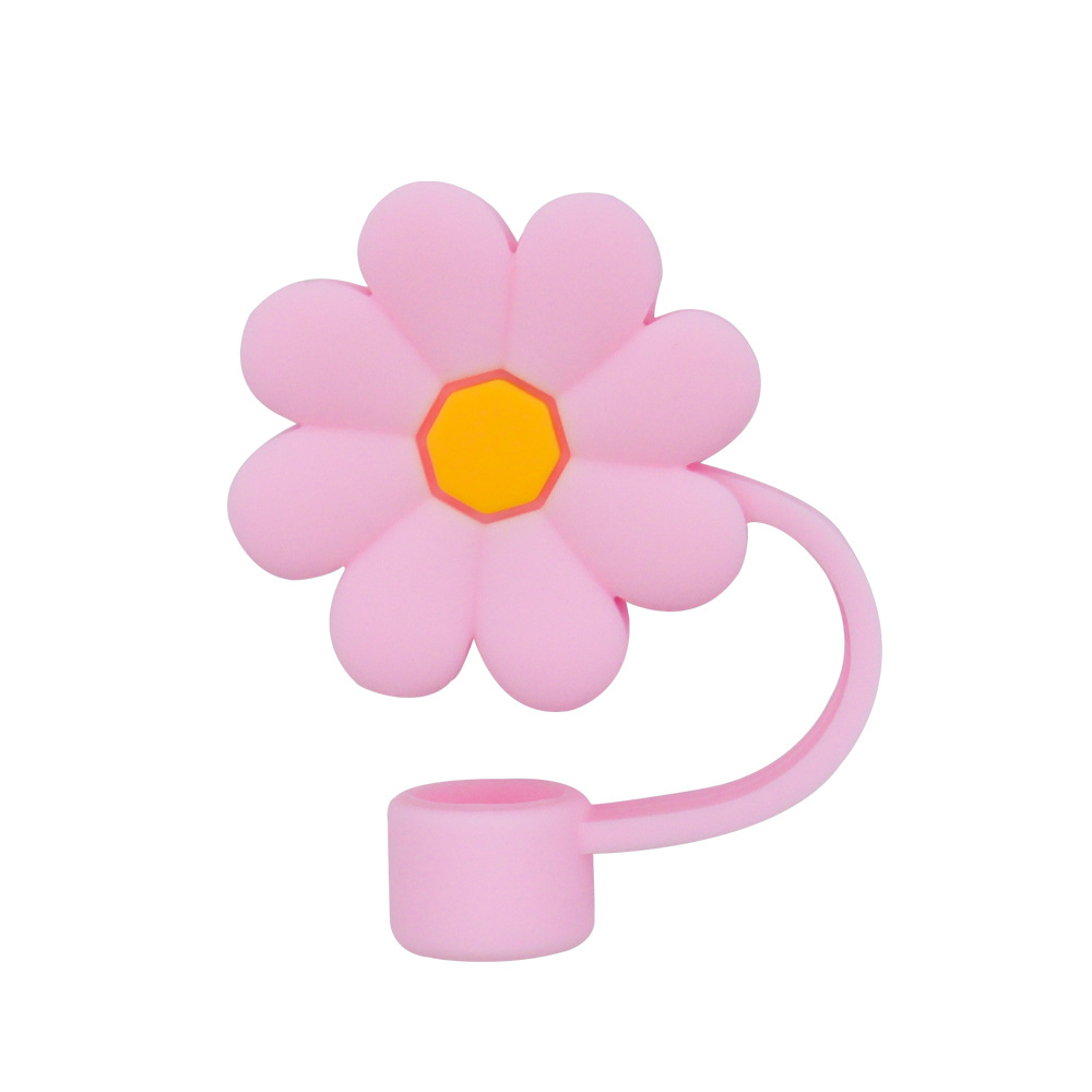 Flowers pink yellow heart