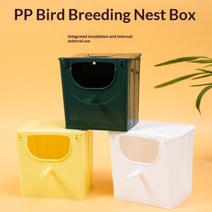 Nichoir d'élevage intérieur moderne et simple en plastique écologique pour <span class=keywords><strong>oiseaux</strong></span> avec fermeture sécurisée par bouton - Product Image 4
