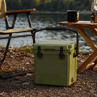 Glacière portable rotomoulée 17L en LLDPE pour la plage, les pique-niques, le camping et le stockage alimentaire