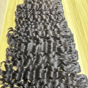 Usine Dernière Couleur Naturelle Bande Ins Extensions de Cheveux Humains Vierge Naturel Ondulé Bande Ins Cheveux Humains - Product Image 5