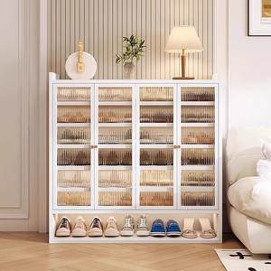 XG-MZXG ตู้รองเท้าเหล็กแบบตั้งพื้นกันฝุ่นหลายชั้นการออกแบบที่ทันสมัยเรียบง่ายเฟอร์นิเจอร์ห้องนั่งเล่นชั้นวางรองเท้า - Product Image 1