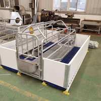 Nouvelle cage de mise bas de type H pour l'élevage de gestation et de maternité des porcs, acier Q235, longue durée de vie